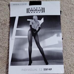 Wolford Black Individual 12 Stay-Hip Tights